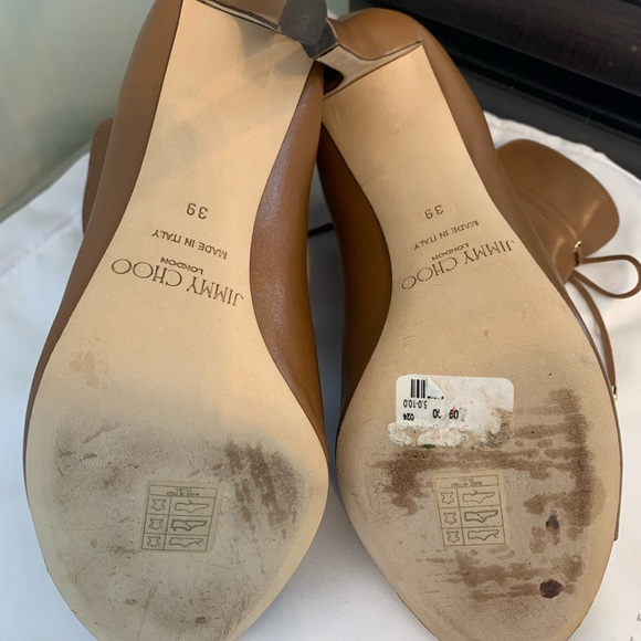 Authentic Jimmy Choo Memphis Booties in brown. Size 39. Very gently worn. - Picture 10 of 11